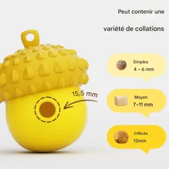 DOWNYPAWS - Jouets à mâcher bon pour le nettoyage des dents-fuite alimentaire en forme de noix