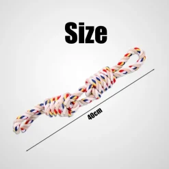 DOWNYPAWS - Jouets en corde, corde de 40 cm pour chiens de petite et moyenne taille, jouet durable à mâcher et nettoyant les dents