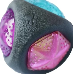 DOWNYPAWS - Jouets pour chiens de compagnie: jouets de loisirs résistants aux morsures balles d'entraînement interactive sonores et lumineuses