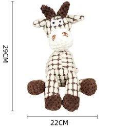 DOWNYPAWS - Jouets pour chiens en forme de crocodile, d'âne, de mouton, de renard, de lapin, d'éléphant, de cochon
