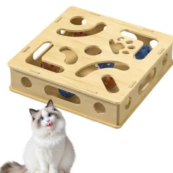 DOWNYPAWS - Jouets pour chats-6 boules de cloche-jouets interactifs-30*30*10cm