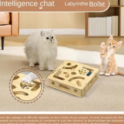 DOWNYPAWS - Jouets pour chats-6 boules de cloche-jouets interactifs-30*30*10cm