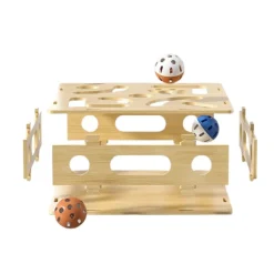 DOWNYPAWS - Jouets pour chats-6 boules de cloche-jouets interactifs-30*30*10cm