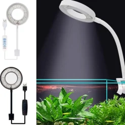 DOWNYPAWS - Lampe d'aquarium 8w réglable