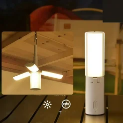 DOWNYPAWS - Lampe de camping pliable multifonction : lanterne d'ambiance tente portative