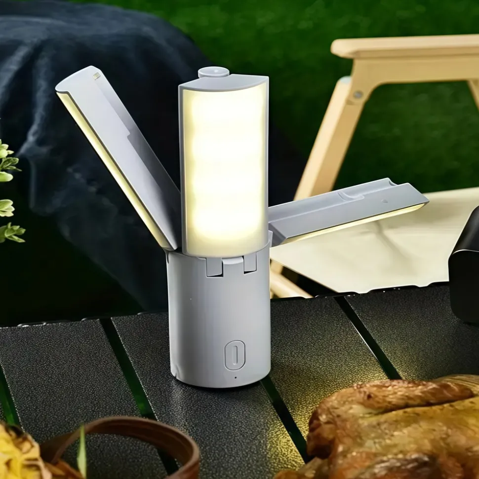 DOWNYPAWS - Lampe de camping pliable multifonction : lanterne d'ambiance tente portative