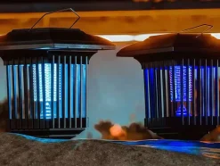 DOWNYPAWS - Lampe solaire d'extérieur anti - moustiques éclairage solaire led pour jardin et paysage