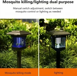 DOWNYPAWS - Lampe solaire d'extérieur anti - moustiques éclairage solaire led pour jardin et paysage