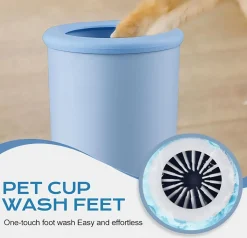 DOWNYPAWS - Lave - pieds électrique pour chiens et chats : gobelet d'outils de nettoyage et de toilettage pour animaux de compagnie