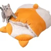DOWNYPAWS - Lit de chat et de chien style corgi-65*53*12cm
