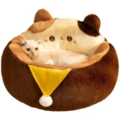 DOWNYPAWS - Lit pour chat forme de chat 55*55*32cm