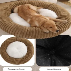 DOWNYPAWS - Lit pour chat et chien kaki