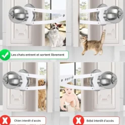 DOWNYPAWS - Loquet de porte pour chat