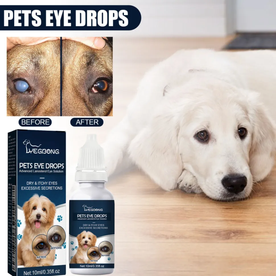 DOWNYPAWS - Lotion pour les yeux des animaux de compagnie, 10 ml