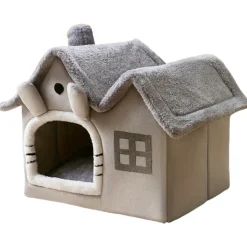 DOWNYPAWS - Maison Pour Chatons, Lit Confortable Et Lavable, Coussins Amovibles
