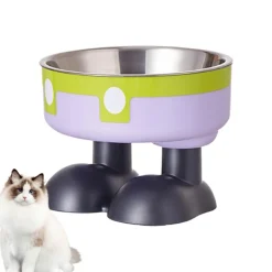 DOWNYPAWS - Mangeoire hauteur ergonomique - acier inoxydable vert