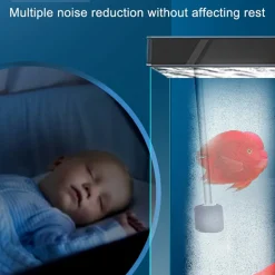 DOWNYPAWS - Mini pompe à air réglable & silencieuse pour aquarium