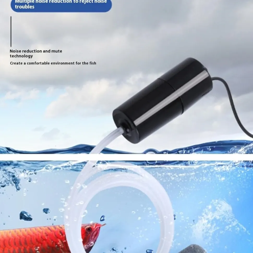 DOWNYPAWS - Mini pompe à oxygène usb pour aquarium