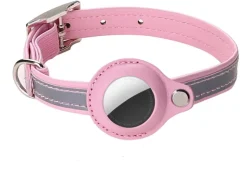 DOWNYPAWS - Modèles compatibles airta - collier anti-perte pour chat rose