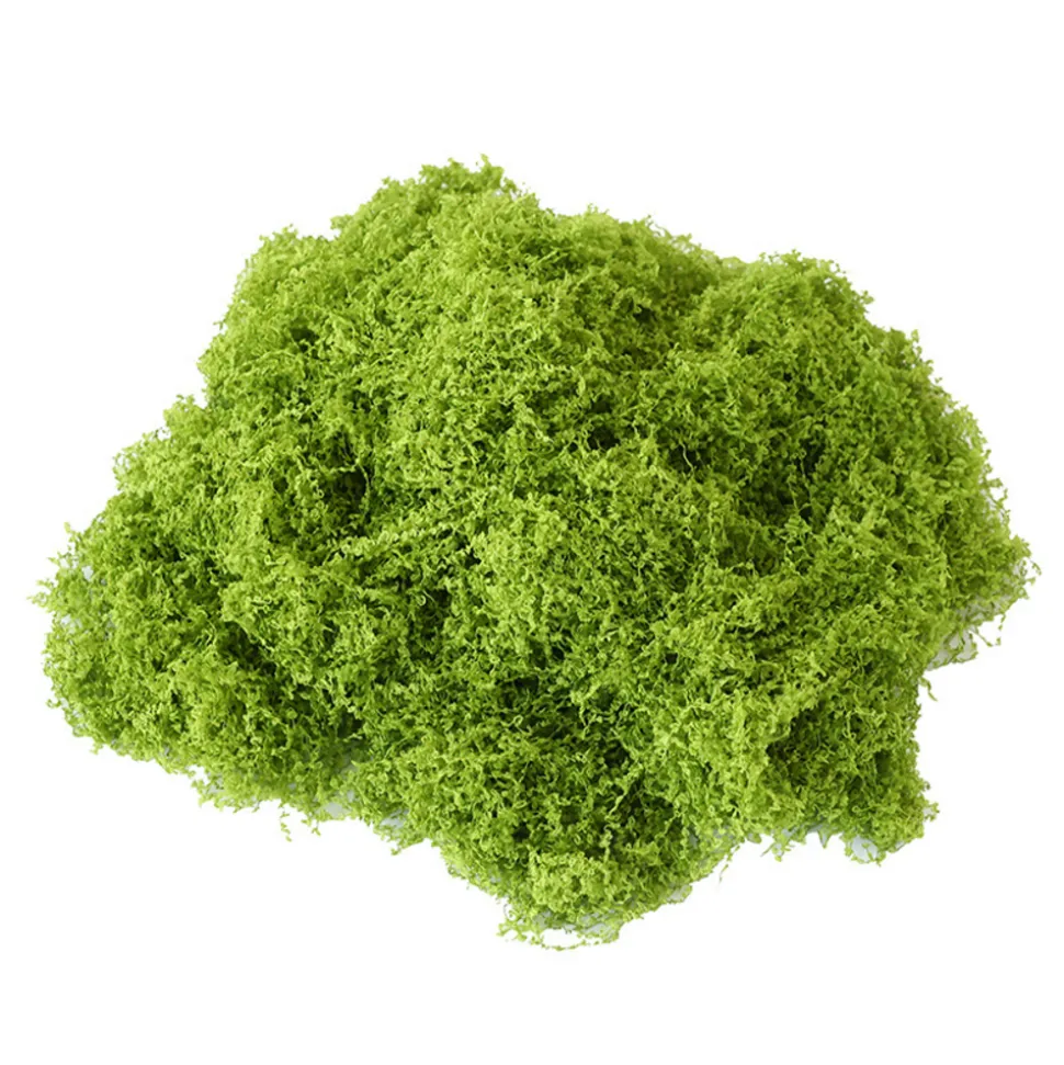 DOWNYPAWS - Mousse artificielle à grains fins pour gazon en pot 50 g vert foncé