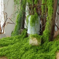 DOWNYPAWS - Mousse artificielle à grains fins pour gazon en pot 50 g vert clair