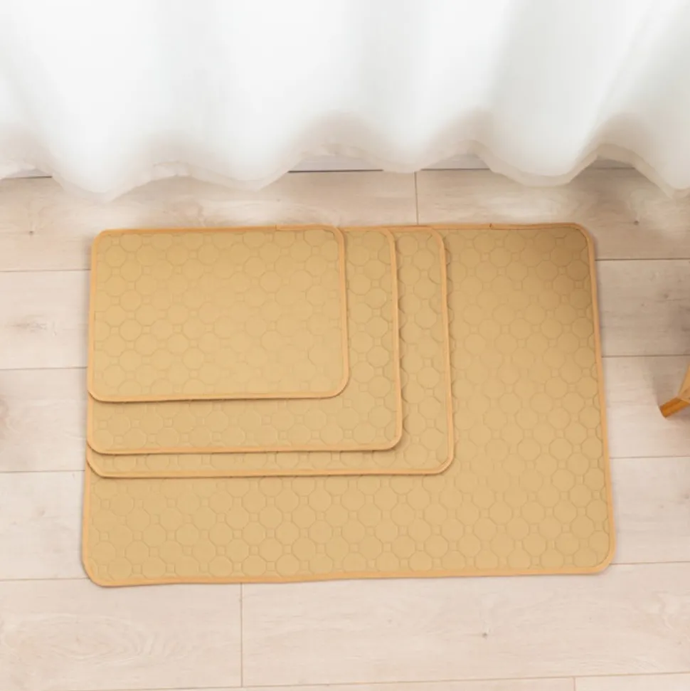 DOWNYPAWS - Nappe anti-urine pour animaux de compagnie réutilisable 45*60cm beige