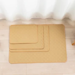 DOWNYPAWS - Nappe anti-urine pour animaux de compagnie réutilisable 50*70cm beige