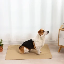 DOWNYPAWS - Nappe anti-urine pour animaux de compagnie réutilisable 35*50cm beige