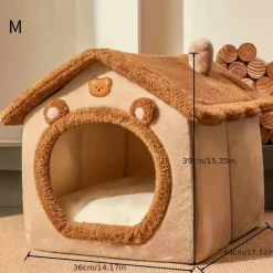 DOWNYPAWS - Niche Amovible Et Lavable Pour Animaux De Compagnie, Adaptée Aux Chats