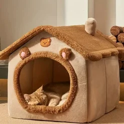 DOWNYPAWS - Niche Amovible Et Lavable Pour Animaux De Compagnie, Adaptée Aux Chats