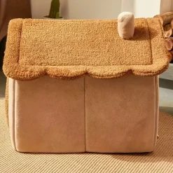 DOWNYPAWS - Niche Amovible Et Lavable Pour Animaux De Compagnie, Adaptée Aux Chats