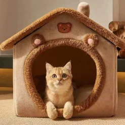 DOWNYPAWS - Niche Confortable Et Amovible Pour Chats