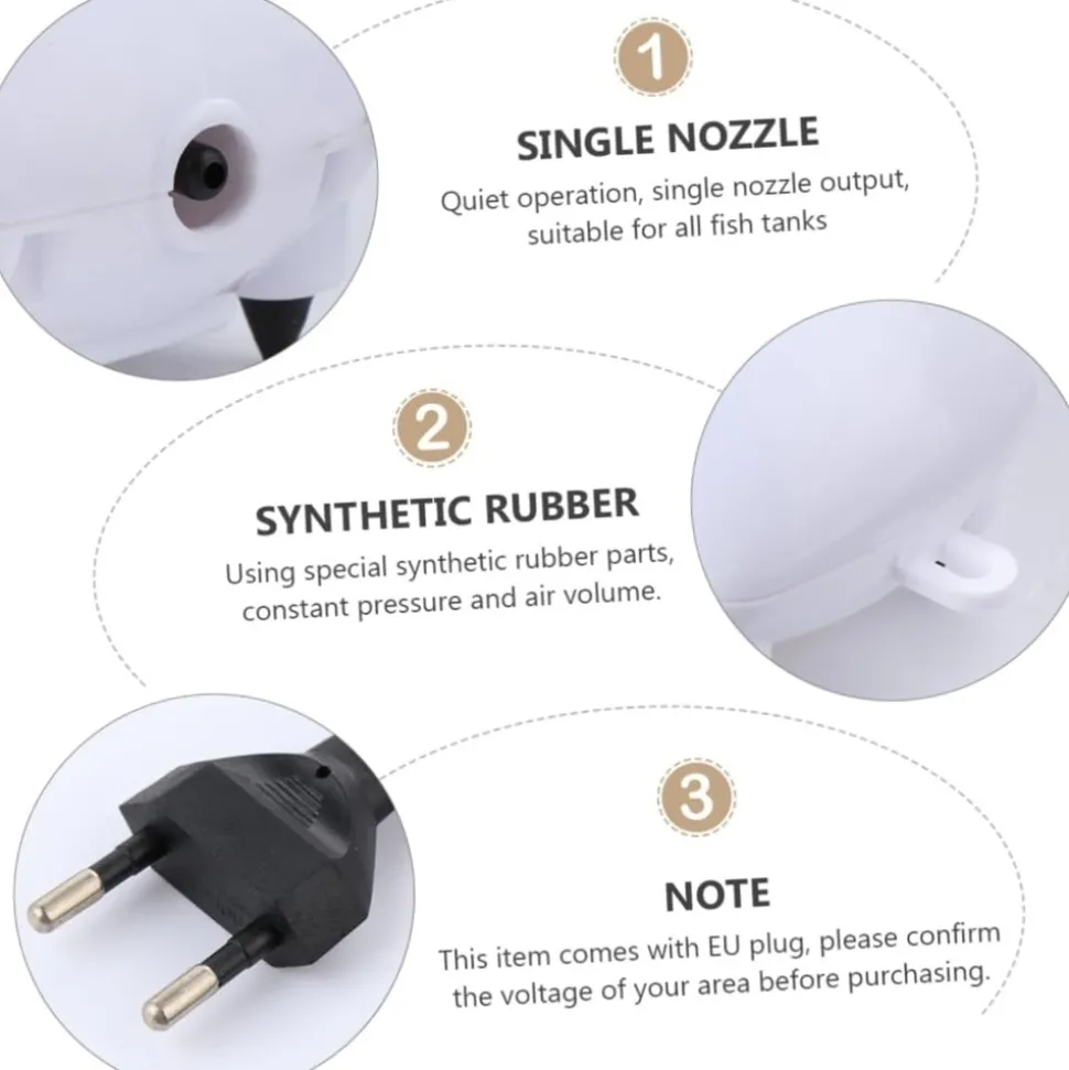 DOWNYPAWS - Ombe à oxygène silencieuse pour aquarium - compacte