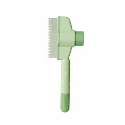 DOWNYPAWS - Peigne anti - puces en acier inoxydable (vert), taille universelle pour animaux