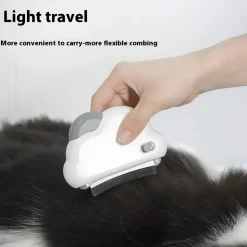 DOWNYPAWS - Peigne multifonctionnel trois - en - un pour chat : élimine les poils morts fourniture essentielle de toilettage