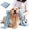 DOWNYPAWS - Peignoir pour chien 60*120cm-serviette absorbante spécifique pour animaux de compagnie