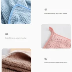 DOWNYPAWS - Peignoir pour chien 60*120cm-serviette absorbante spécifique pour animaux de compagnie