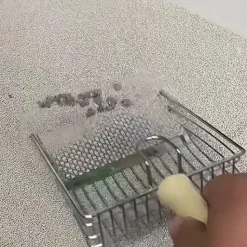 DOWNYPAWS - Pelle à litière pour chat en acier inoxydable 2 en 1, écologique et lavable pour crottes fines