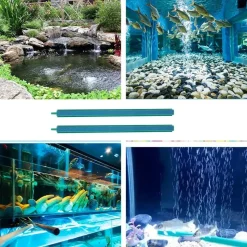 DOWNYPAWS - Pierres à air - 2 pièces, 36.5 cm, pour aquariums d'eau douce ou salée