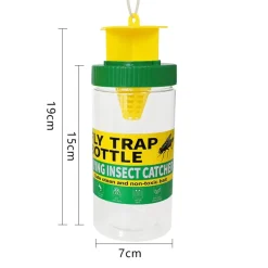 DOWNYPAWS - Piège à mouches - professionnel -, translucide/jaune - grand