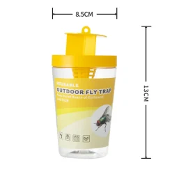 DOWNYPAWS - Piège à mouches - professionnel -, translucide/jaune