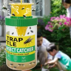 DOWNYPAWS - Piège à mouches - professionnel -, translucide/jaune - petit