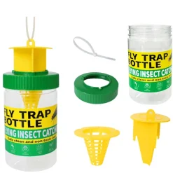 DOWNYPAWS - Piège à mouches - professionnel -, translucide/jaune - petit
