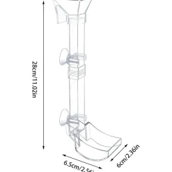 DOWNYPAWS - Plateau de nourriture transparent pour aquarium & crevettes m