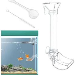 DOWNYPAWS - Plateau de nourriture transparent pour aquarium & crevettes s