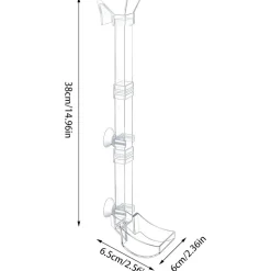 DOWNYPAWS - Plateau de nourriture transparent pour aquarium & crevettes l