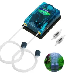 DOWNYPAWS - Pompe d'aération silencieuse et transparente pour aquarium