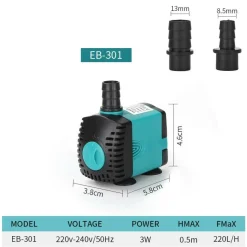 DOWNYPAWS - Pompe submersible pour petit aquarium et étang à poissons
