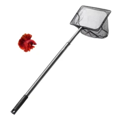 DOWNYPAWS - Épuisette carrée inoxydable télescopique