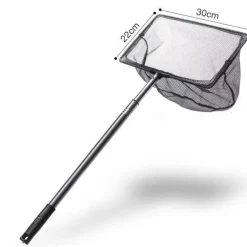 DOWNYPAWS - Épuisette carrée inoxydable télescopique